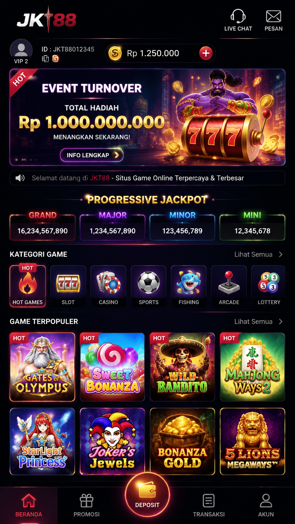Screenshot 1 jkt88
